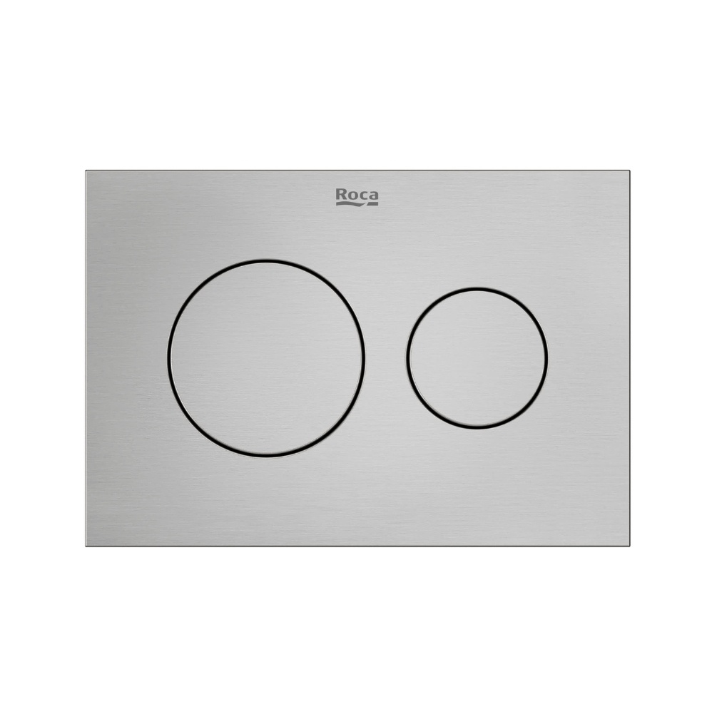 Cut out image of the Roca Duplo S PS3 Brushed Stainless Steel Dual Flush Plate